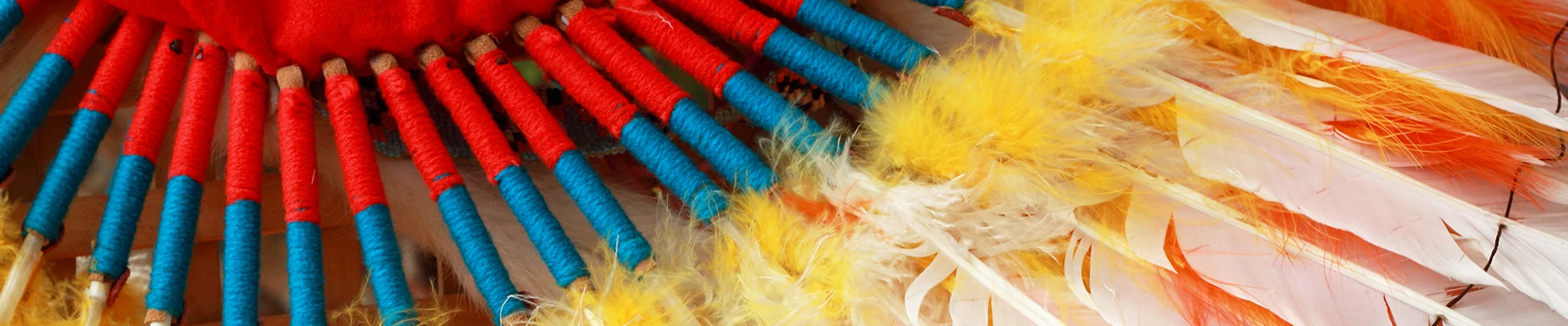 Feather on a thread.